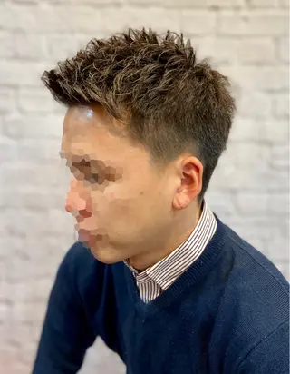 ショート パーマ 💈メンズ特化 副店長松浦一聖💈のヘアスタイル