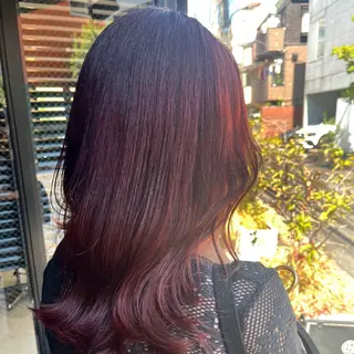 ロング カラー ナミ🩶暗髪/暖色 ❤️/透明感/縮毛のヘアスタイル