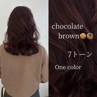 ミディアム カラー aoi/暖色カラー/ プツッとボブ🎀のヘアスタイル