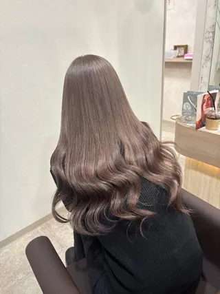 ロング カラー アンククロス/ エクステ／ハイトーンのヘアスタイル