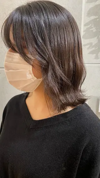 ミディアム 中尾 未来/艶カラー /カットモデルのヘアスタイル