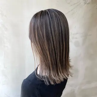 ミディアム カラー _WHITE+ 南海難波店所属・水素カラー/ 髪質改善水素/そらねのヘアスタイル