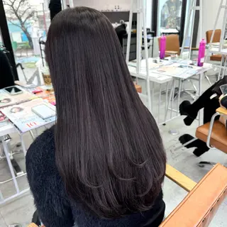 ロング カラー ヘアアレンジ ブリーチなしカラー /ベージュ/安形翔のヘアスタイル