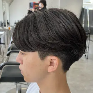 ショート パーマ メンズ メンズパーマ/波巻き 新潟/万代/夏芽🎀のヘアスタイル