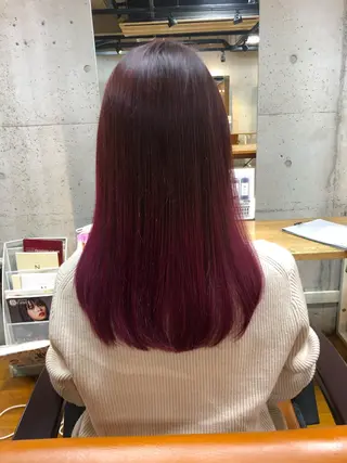 セミロング カラー agora心斎橋店所属・髪質改善 🐶とっくんのヘアスタイル