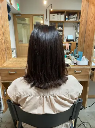 ミディアム entality所属・暖色ボブ 🍊rikakoのヘアスタイル