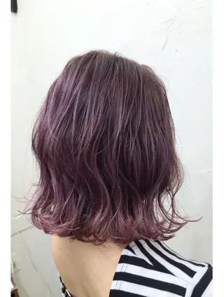 ミディアム カラー 💚ミヤマ アンナ☘️のヘアスタイル