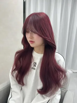 ロング カラー 韓国ヘア特化🇰🇷 心斎橋【ユリカ】のヘアスタイル