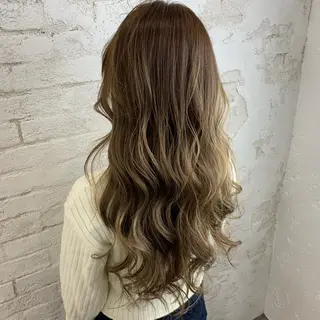 ロング カラー 🎀モテ髪ミルクティ ー🎀yasunaのヘアスタイル