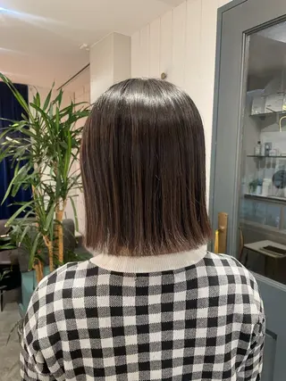 ミディアム 石川 優奈のヘアスタイル