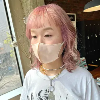 ミディアム カラー tablier所属・tablier 熊谷日菜子のヘアスタイル