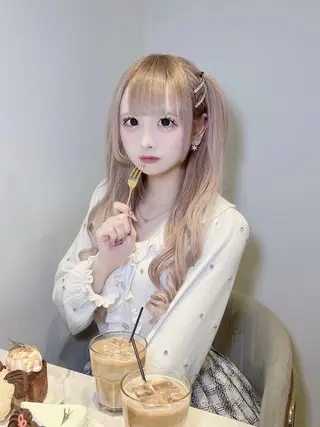 ロング カラー ハイトーンエクステ 🎩カズキ🎩のヘアスタイル