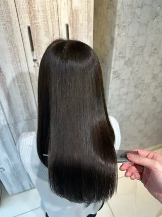 ロング 髪質改善× ハイライト溝江のヘアスタイル