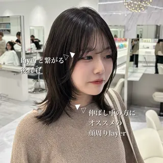 ミディアム カラー ParveMix 🐾鳥取彩花のヘアスタイル