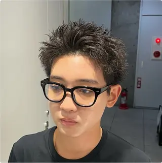 ショート カラー パーマ メンズ 🔥スパイキー 特化🔥菊水皐暉🔥のヘアスタイル