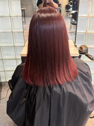 ミディアム カラー モデル募集中 涼梨紗のヘアスタイル