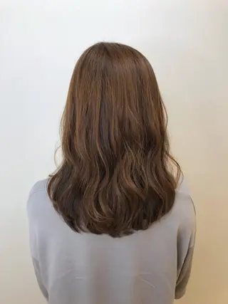 セミロング カラー 齋藤 らいのヘアスタイル