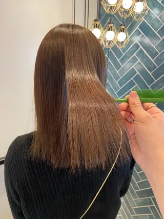 ロング 🫧透明感カラー /縮毛☘️豊嶋龍佑のヘアスタイル