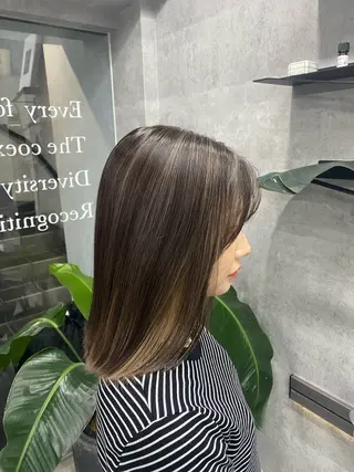 カラー riho 🥣🤍のヘアスタイル