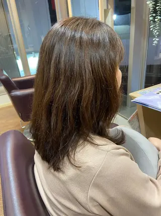 ミディアム VISAGE   join所属・コバヤシ ユウスケのヘアスタイル