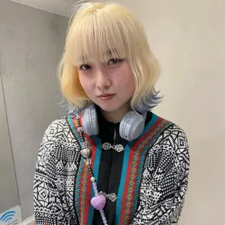 カラー 梅田ハイトーンカラー / ibuのヘアスタイル