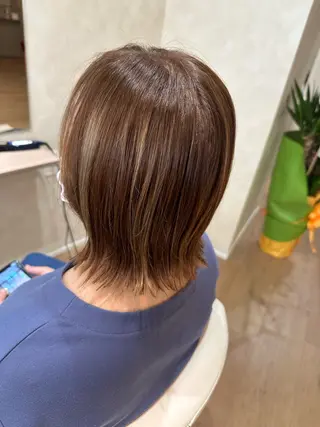 ミディアム 髪質改善・艶カラー 加茂瑞希のヘアスタイル