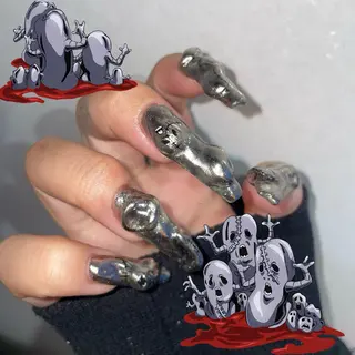 ネイル ひめか🫁 推し概念・個性派のネイルデザイン