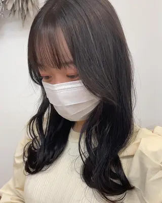 ロング 仙台ブリーチカラー デザインカラーあすかのヘアスタイル