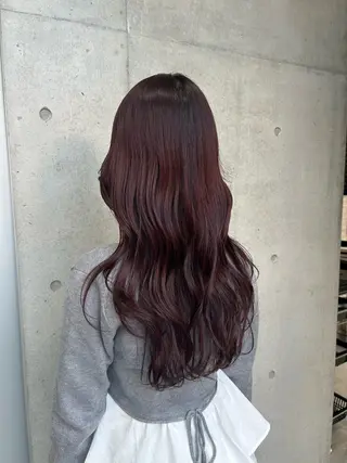 ロング カラー ヘアアレンジ 🍎艶モテカラー🍉 カリンのヘアスタイル