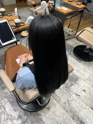 ロング 大木 唯月のヘアスタイル