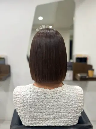 ミディアム 🤍うる艶カラー🤍 たむら みなみ 銀座のヘアスタイル
