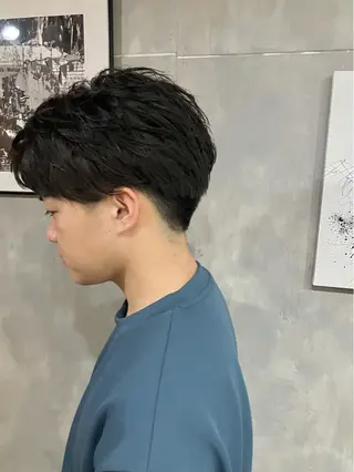 ショート パーマ メンズ 🟦西荻窪メンズ特化 美容師🟦Yu-Jiのヘアスタイル