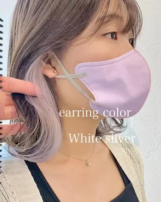 ミディアム カラー インナーカラー/レイ ヤーカット♡/マキシのヘアスタイル