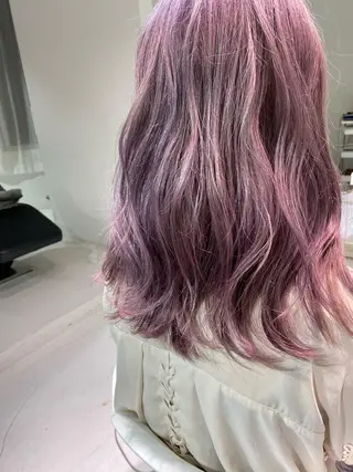 セミロング カラー VANCY所属・uchida daikiのヘアスタイル