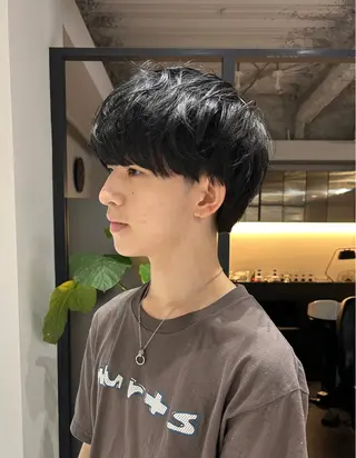 ショート メンズパーマ/メンズ カット/伊藤　げんのヘアスタイル