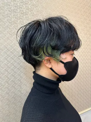 ショート パーマ OLSEN D.B.A BALLOON HAIR所属・さとう あやかのヘアスタイル