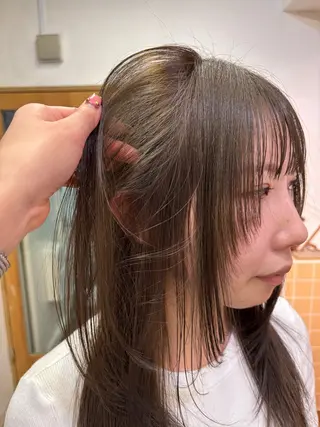 セミロング カラー sakura🌸 レイヤー/韓国ヘアのヘアスタイル