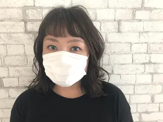 ミディアム 髪質改善カラー 清利あやなのヘアスタイル