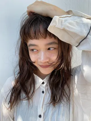 セミロング SALT WATER  恵比寿所属・SALTWATER AYARIのヘアスタイル