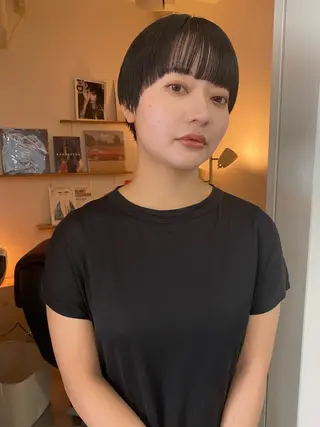 ショート カラー 森貴裕/ベージュ/ パーマ/オリーブのヘアスタイル