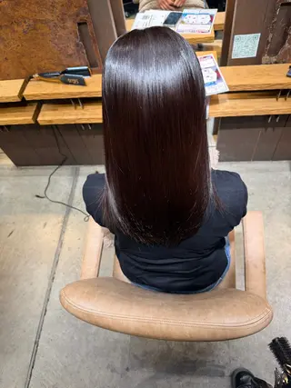 セミロング 美髪縮毛矯正/ 髪質改善/愛敬響のヘアスタイル