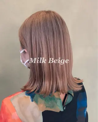 ミディアム カラー 透明感カラー/ 藤原リックのヘアスタイル