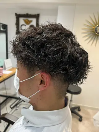 パーマ メンズ StellA所属・MIZUKI/町田/ ハイトーンカラーのヘアスタイル