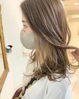 セミロング カラー La.LAUREN所属・透明感カラー/ TETSUのヘアスタイル