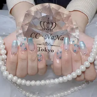 ネイル 韓国風ワンホンネイル パラジェル🩵roのネイルデザイン