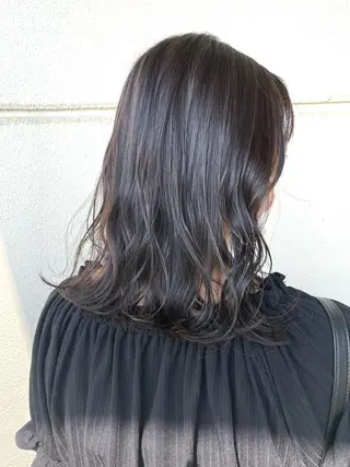 ミディアム カラー 透けるカラー💐 maeのヘアスタイル
