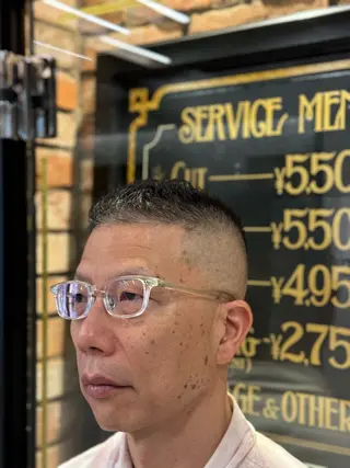 ショート 横尾 太尊ビジネススタイルのヘアスタイル