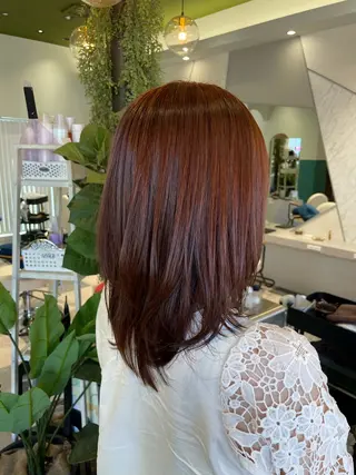 セミロング カラー 内藤 すずなのヘアスタイル