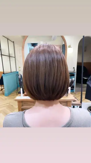 ショート カラー パーマ 縮毛/ショート/ ボブ/レイヤー/小原のヘアスタイル