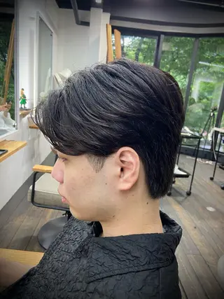 メンズ 柄﨑 比呂のヘアスタイル